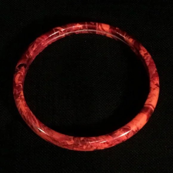 Red Bangle Bracelet - Picture 2 of 2
